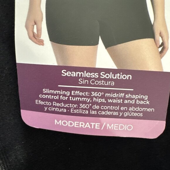 CURVEEZ Women's Plus 2XL Second Skin Hip Hugger Bodysuit Under Bust Black NWT - Picture 14 of 16